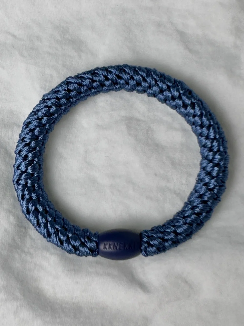 NWT 4-Bundle KKNEKKI Authentic Original Hair Ties Elastics in Blue Lagoon Colors
